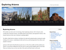 Tablet Screenshot of exploring-arizona.com
